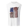 thumbnail image 1 of JHLZHS Mens Beach Tank Tops Independence Day Men's Crop Tank Top Summer Fashion Sleeveless Top Breathable Comfortable Creative Musical Instrument Flag Patterns Tank Tops Men Gym Cotton, 1 of 5