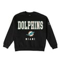 thumbnail image 6 of Women's Gameday Couture Black Miami Dolphins Oversized Level Up Black Label Premium Fleece Sweatshirt, 6 of 6