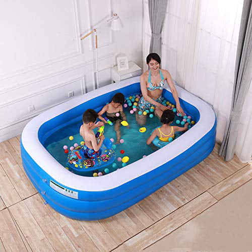 Shui Latable Swimming Pool Thickening Family Children Adult Outdoor Swimming Pool Backyard 59 Garden 150cm Large Leisure Transparent Swimming Pool Suitable for Family 3-Layer
