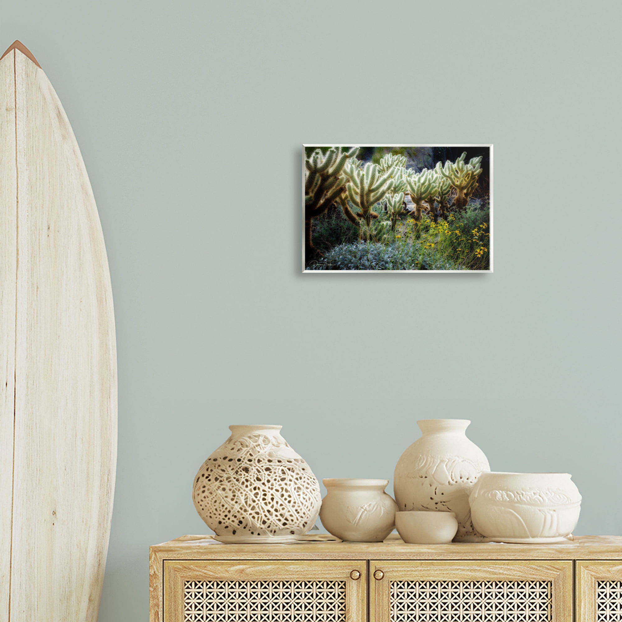 Stupell Industries Desert Cactus Forest Landscape Photography Unframed Art Print Wall Art, 15 x 10