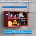 thumbnail image 5 of Fesbos Metal Garage Wall Cabinet with Doors and Shelves, Wall Mounted Metal Storage Cabinet, Floating Garage Tool Cabinet for Garage, Basement, Kitchen, Warehouse, 5 of 9