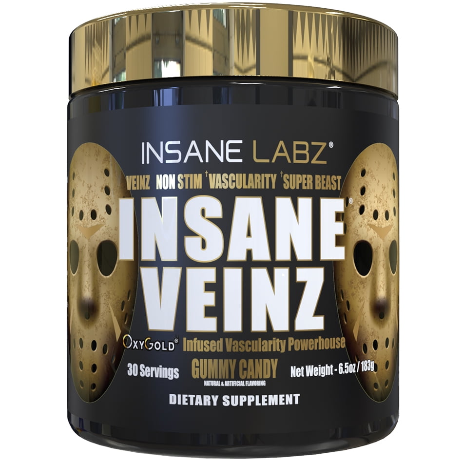 Insane Labz Insane Veinz GOLD, Non Stim Nitric Oxide Boosting Pre
