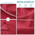 thumbnail image 4 of PiccoCasa 2 Packs Microfiber Pillowcases with Envelope Closure, Queen Burgundy, 4 of 8