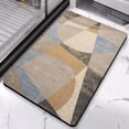 thumbnail image 2 of Soft, Ultra-Thin Boho Small Rug - Non-Slip & Washable Kitchen Mat - Modern Geometric Bohemia Entryway Indoor Door Mat, Perfect for Bathroom, Bedroom, Office, 20x32 inch, 2 of 5