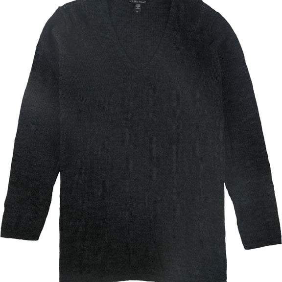 Eileen Fisher Womens Organic Cotton Pullover Sweater, Green, Small