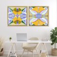 thumbnail image 2 of Stupell Industries Modern Kaleidoscopic Revival Hues Gold 2pc Floating Frame Art Set, 25 x 25 each, by Melissa Wang, 2 of 7