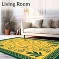 thumbnail image 2 of ODIKA 6'x9' Machine Washable Non-Slip Area Rug, Whimsical Animal Alphabet Maze with Counting Steps and Storybook Accents High Traffic Rug, Yellow, 685997, 2 of 7
