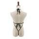 thumbnail image 4 of Gibobby Lenceria para mujer sexy Nueva lencería sexy de encaje de Red de Conjunto de lencería sexy de encaje Ropa interior Ropa de dormir Pijama de anillo de Liga(Negro CH), 4 of 5