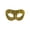 A003- Gold, variant on Blue Glitter Masquerade Mask for Women 6 Inch Sequined Masquerade Eye Mask for Masquerade Party Mardi Gras Prom Evening Formal Event, 1 Pack