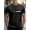 Black, variant on Men's Casual Athletic T-Shirt - Soft Polyester, Crew Neck, Short Sleeve with Bold "FACE THE FUTURE" Print, Lightweight & Breathable for Summer Sports and Casual Attire