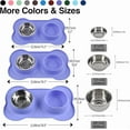 thumbnail image 5 of Dog Bowls 2 Stainless Steel Bowl for Pet Water and Food Feeder with Non Spill Skid Resistant Silicone Mat for Pets Puppy Small Medium Cats Dogs, 5 of 6