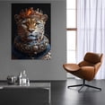 thumbnail image 4 of MUDKET Cheetah Wall Decor, Cute Pink Sunglasses Cheetah Canvas Wall Art Prints, Funny Animal Wall Pictures for Living Room, Modern Wall Paintings for Bedroom 40"L x 28"W, 4 of 9
