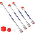thumbnail image 1 of 4 PCS Airless Paint Sprayer Extension Pole, 3 Size Airless Sprayer Paint Extension Pole Wand with Red Guard 8 Inches, 2 PCS x 12 Inches, 15 Inches, 1 of 7