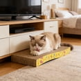 thumbnail image 5 of HCBY Cat Scratcher, 16.9x8.2x1.1in Thickened Corrugated Cardboard Pad, Reversible Durable Scratch Lounge, Multi-Functional Mat for Indoor Cats, 5 of 6
