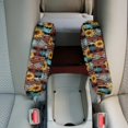 thumbnail image 4 of Yuyamidu Aztec Western Geometric Armrest Cover for Car Truck Van SUV Sunflower Car Front Seat Armrest Covers Brown Car Seat Arm Rest Cover Auto Armrest Protectors Accessories, 4 of 7