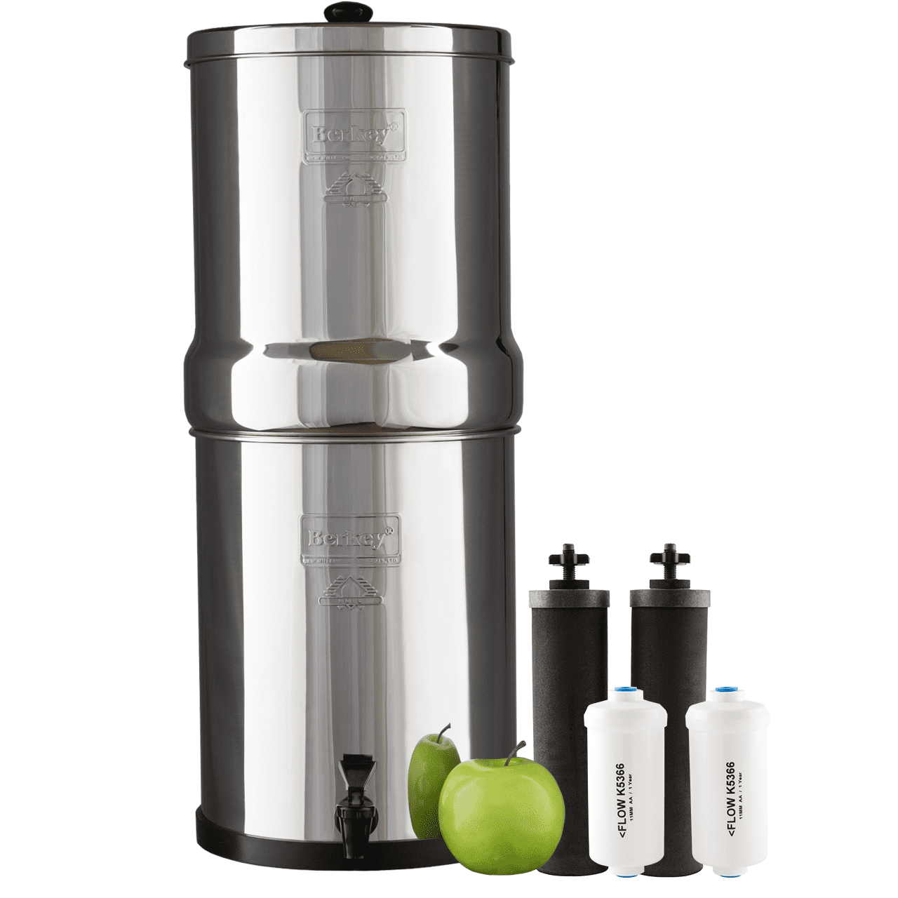 Royal Berkey Water Filter with 2 Berkey Black Water Filter Cartridge