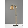 thumbnail image 2 of Adesso Walden 61" Adjustable Floor Lamp, Natural Wood with Black Metal Base, Paper shade, 2 of 6