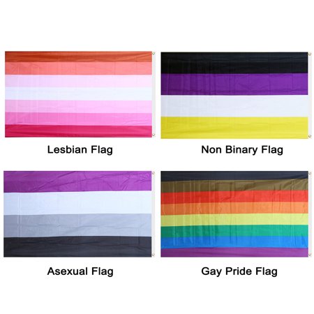 35 X59 Large Lgbt Flags Colorful Rainbow Homosexual Bisexual Pansexual Tansgender Banner Decor Gay Pride Asexual Lesbian Non Binary Flagpole Not Included Walmart Canada