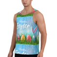 thumbnail image 2 of Pofeuu Happy Easter Print Men's Workout Tank Tops Sleeveless Muscle Gym Shirt Quick Dry-3X-Large, 2 of 7