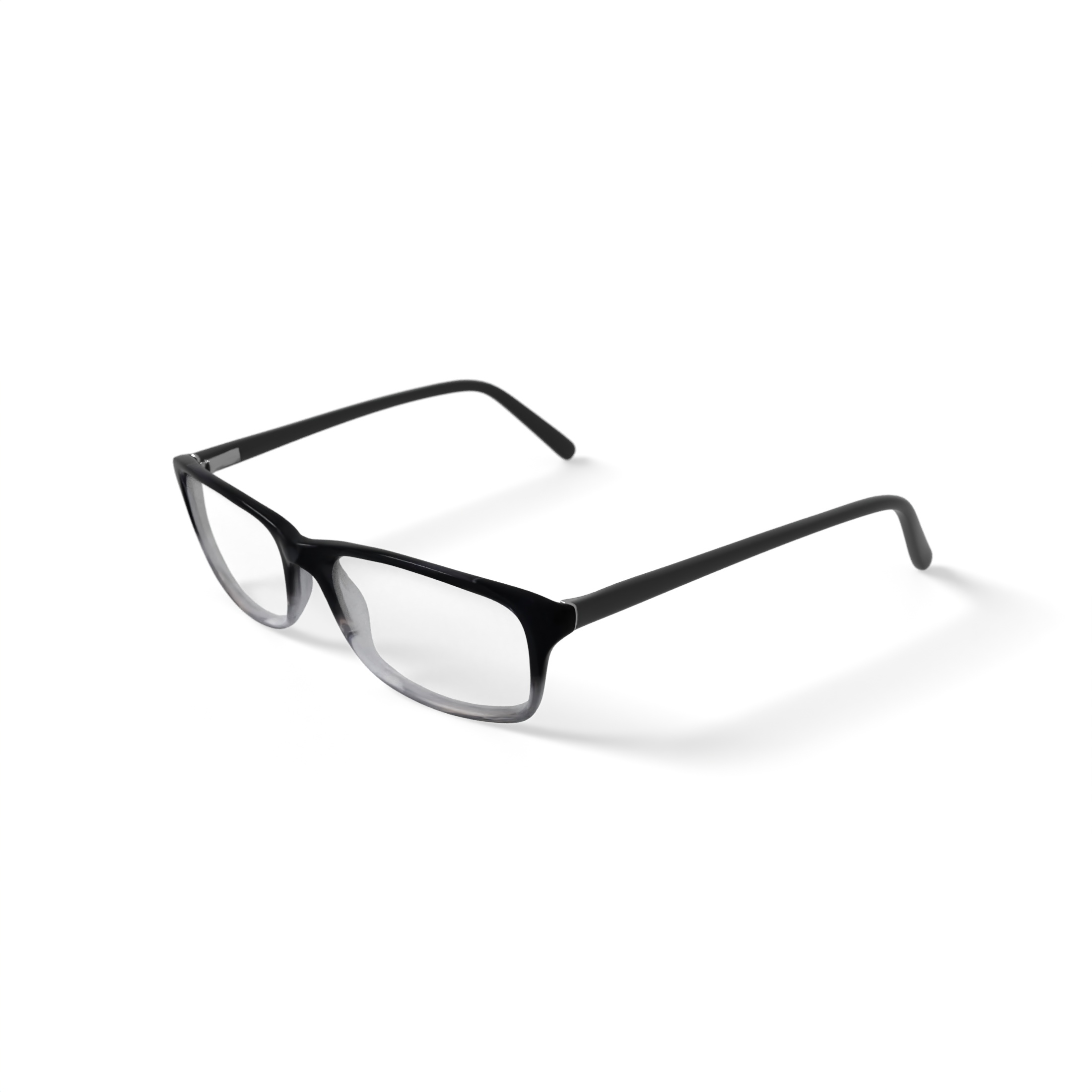 Walmart Men's DNA4011 Rectangular Prescription Eyeglasses with Case, Black Gradient