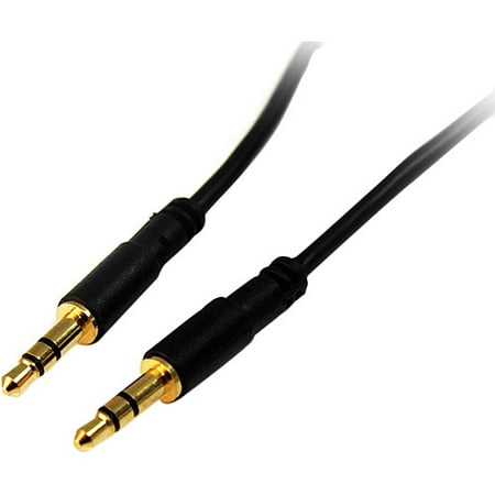 StarTech 6' Slim 3.5mm to Right Angle Stereo Audio Cable, M/M