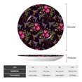 thumbnail image 2 of Cauagu Flowers And Humming Bird1 Print Bone China Decorative Plate, Wall Mount Plate Holiday Decor Decorative Ceramic Plates with Stand Elegant Household Plates Decorative-6in, 2 of 6