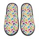 thumbnail image 1 of Balery Colorful Dinosaurs Pantuflas de Casa de Felpa Silenciosas con Diseño Estampado, Zapatillas Cómodas Antideslizantes de Algodón para Interior-Large, 1 of 8