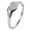 Silver, variant on Stainless Steel Heart Cubic Zirconia Rings for Women Dainty Statement Stackable Promise Ring Jewelry Gift Gold Size 5