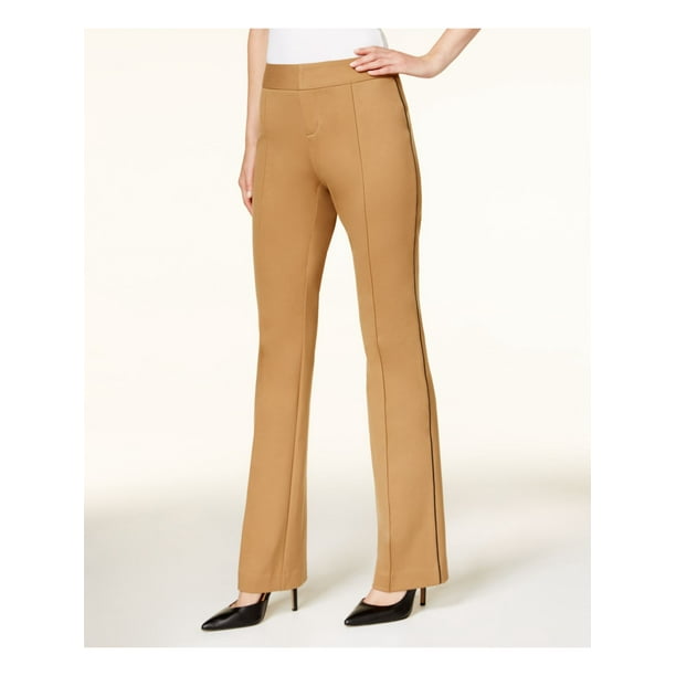 INC - INC Womens Brown Curvy-fit Wear To Work Pants Size 4 - Walmart