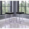 thumbnail image 2 of Conjunto de 2 Bancos Altos Best Master de Terciopelo Plata, 2 of 2