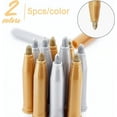 thumbnail image 3 of 1 Set Metallic Markers Paints Pens Acrylic Paint Pens 10PCS 2 Colors Gold & Silver Signature Pen for Painting Scrapbook Album Rock Painting Ceramic Glass Wood DIY Craft Making Supplies, 3 of 7