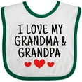 thumbnail image 3 of Inktastic I Love My Grandma and Grandpa Boys or Girls Baby Bib, 3 of 4