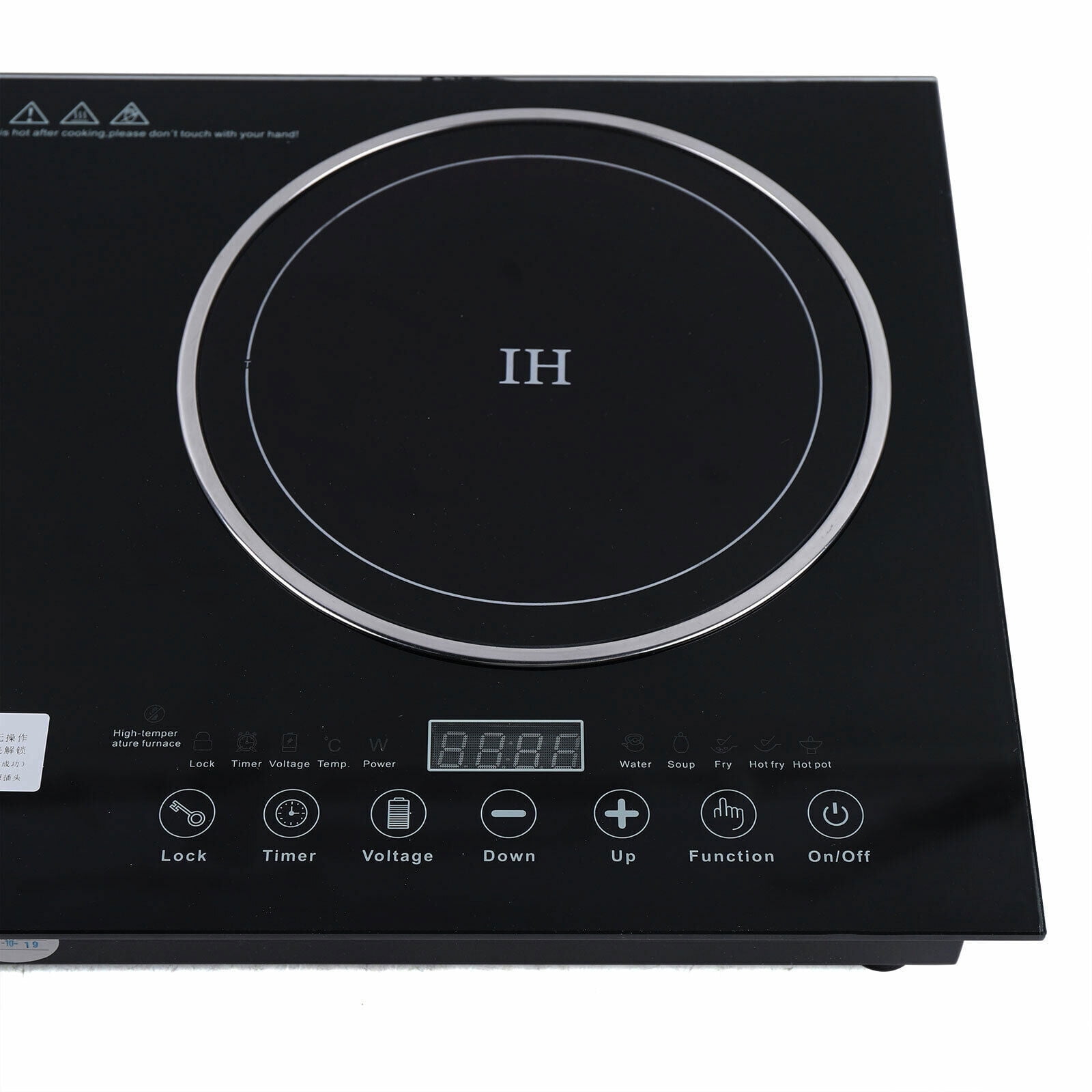 SHZICMY 110V Induction Cooktop 2 Burners Electric Hob Cook Top Stove Ceramic Cooktop USA