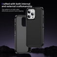 thumbnail image 6 of iPhone 15 Pro Max Case Drop Protection, Scratch Resistant, TPU Matte Finish Coating iPhone 15 Pro Max Case Cases Shockproof Rugged Heavy Duty Non-Slip Proof Wireless Charging Cover, Black, 6 of 8