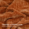 thumbnail image 4 of RECYCO Throw Blanket Soft Cozy Chenille Throw Blanket with Fringe Tassel for Couch Sofa Chair Bed Living Room Gift (Rust, 50" x 60"), 4 of 7