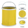 thumbnail image 3 of Uxcell Collapsible Bucket 13L (3.4 Gallons) Folding Bucket Portable Foldable Water Container Yellow, 3 of 6