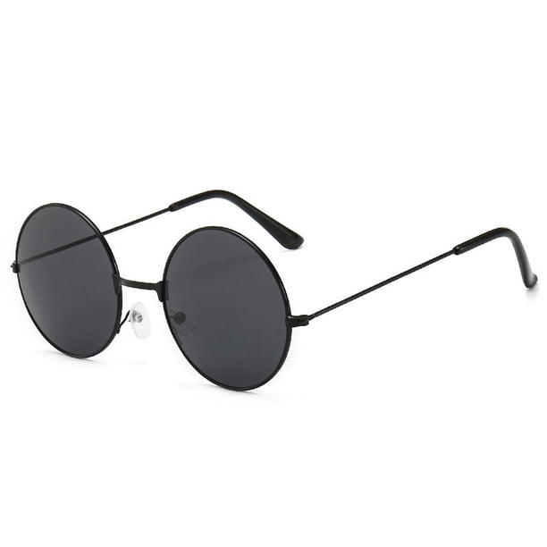 1Pcs Motorcycles Driving Retro Vintage Sunglasses Round Metal Sunglasses Men Women Fashion Glasses Driver Goggles Brand DesignerGold frame3 He Qiyong unisex