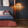 thumbnail image 3 of Gymax Tiffany-Style Mission 2-Light Floor Standing Lamp w/ 18'' Wide Shade Home Decor, 3 of 10