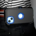 thumbnail image 5 of NIFFPD iPhone 13 Case with Belt-Clip Holster , Heavy Duty Hard Shockproof Protective Phone Case for iPhone 13 6.1" Black+Dark Blue, 5 of 6