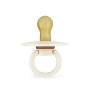 Itzy Ritzy Natural Rubber Infant Pacifiers; for Ages 0 - 6 Months; 2-Pack of Coconut & Toast