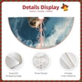 thumbnail image 3 of Sikiie Surfing Guinea Pig Nativity Christmas Tree Skirt, Jesus Christian Winter Holiday Tree Mat Decoration(30-48IN)36", 3 of 6