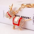 thumbnail image 5 of FRCOLOR Adorable Donkey Key Ring in Red Color Fashionable Bag Pendant Made of Durable Alloy for Keys 1pc, 5 of 8