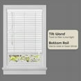 thumbnail image 4 of Achim 2" Cordless Faux Wood Blind, White, 23" x 64", 4 of 7