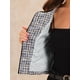 thumbnail image 5 of CHAQUETA DE TWEED DE MANGA LARGA CON CIERRE FRONTAL DE BOTONES Y CUELLO REDONDO PARA MUJERES INSPIRADA EN CHIC TALLA XL GRIS MARRÓN, 5 of 6