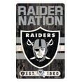 thumbnail image 2 of Oakland Raiders Sign 11x17 Wood Slogan Design, 2 of 2