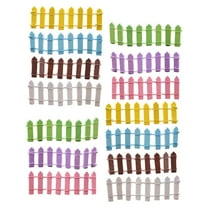 Gymnture 14PCS Mini Fence Wood Picket for Garden DIY Decor (7 Colors)