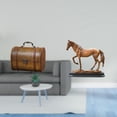 thumbnail image 2 of Joyero vintage de madera con escultura de caballo y figura de resina. decorativo para guardar anillos, joyas corporales y artesanías de arte mod, 2 of 7