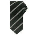 thumbnail image 1 of CORBATAS DE RAYAS PARA HOMBRES DÍA DEL PADRE INSPIRADOR CORBATA DE ALGODÓN MEZCLADO AUTOATADA DELGADA PARA BODA NEGRO TALLA ÚNICA, 1 of 4