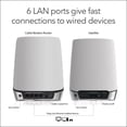 thumbnail image 4 of Sistema WiFi 6 NETGEAR Orbi Blanco con módem de Cable Integrado DOCSIS 3.1 para Todo el Hogar, 4 of 8