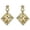 DB08 Antique Gold, variant on by Touchstone Indian Bollywood Rhinestone bridal chandelier designer jewelry earrings for women in antique gold tone